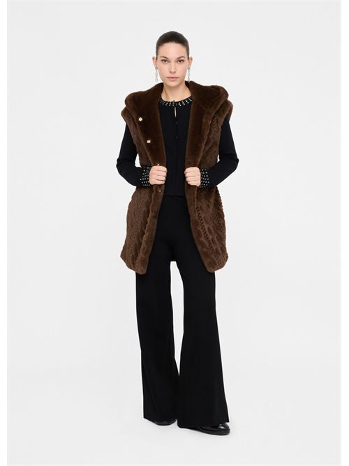 Gilet con cappuccio LIU JO | MF5364E1044/90915